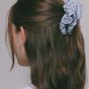 J.Lauren Stripe Fabric Scrunchie H01360