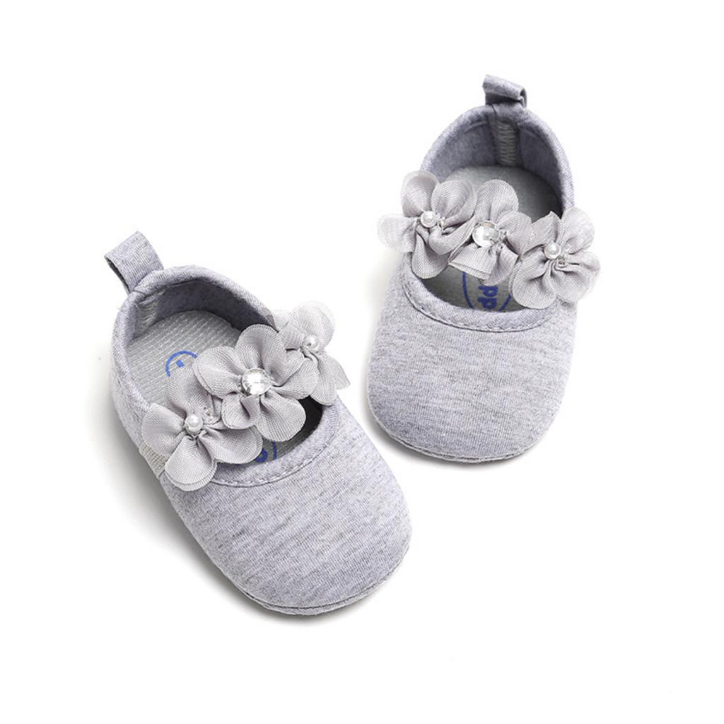 MYGGPP Kleine Blumen-Kleinkindschuhe mit weichen Sohlen, Babyschuhe, Schuhe mit weichen Sohlen, Prinzessinnenschuhe