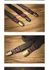 Unisex Retro Plaid Y-Type Fabric Suspenders with Three Non-Slip Clips