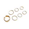 Korean Geometric Ring Set: Trendy Fashion for Index & Pinky Fingers
