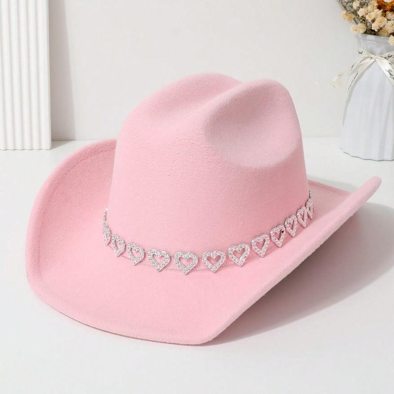 Love jazz top hat high quality woolen western cowboy hat summer men and women holiday party bride