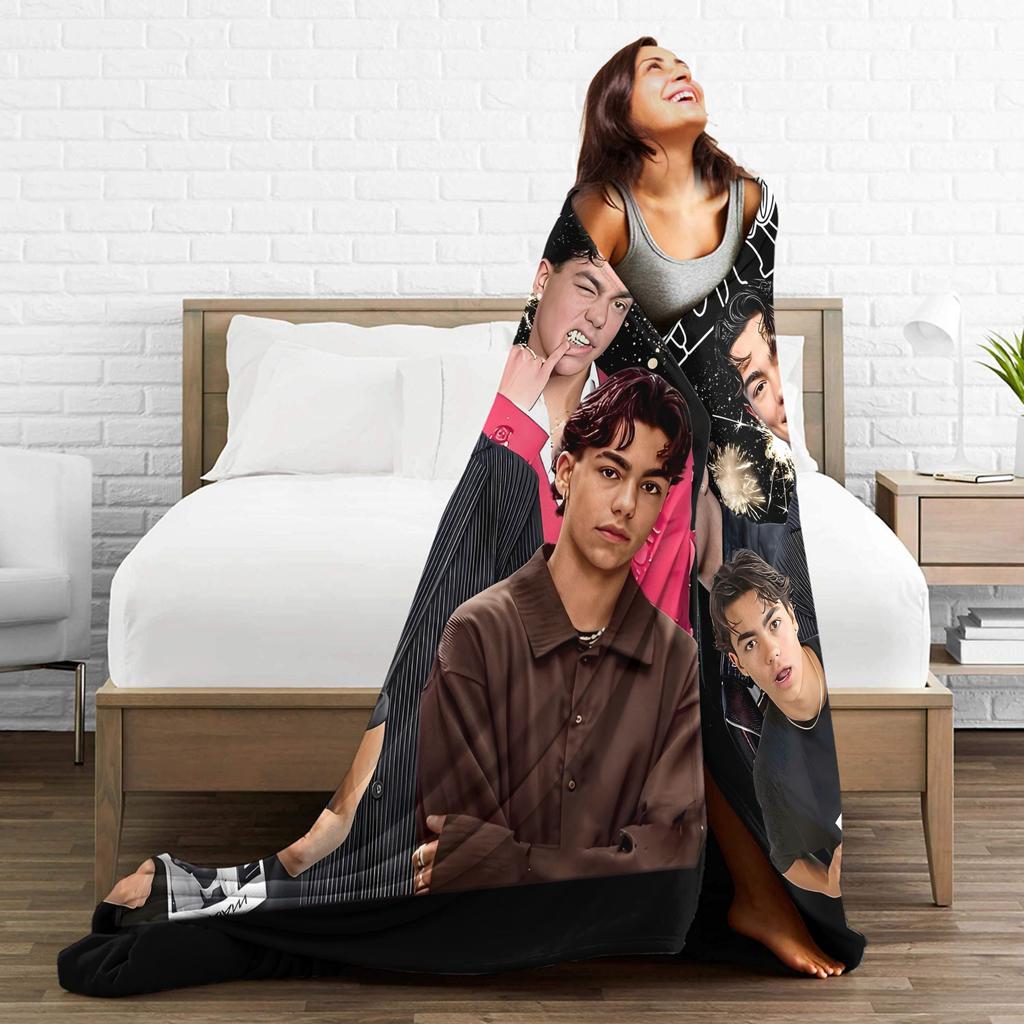 Love Malachi Barton American 2025 Flannel Blanket Warm Soft Bedding Throws for Home Decor Picnic Fluffy Bedspread Sofa Bed Cover
