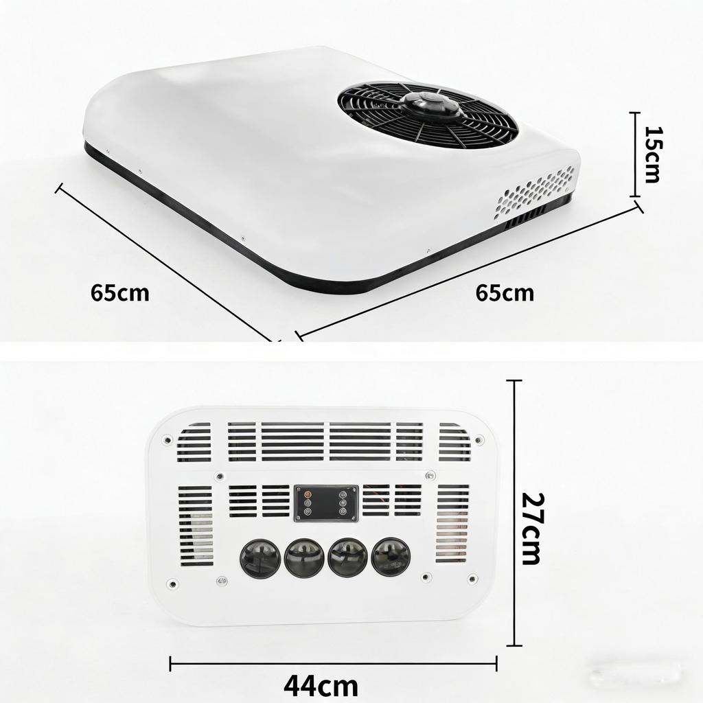 High-Capacity Electric Variable Frequency Top-Mounted Air Conditioner 12V/24V for Light Trucks & RVs