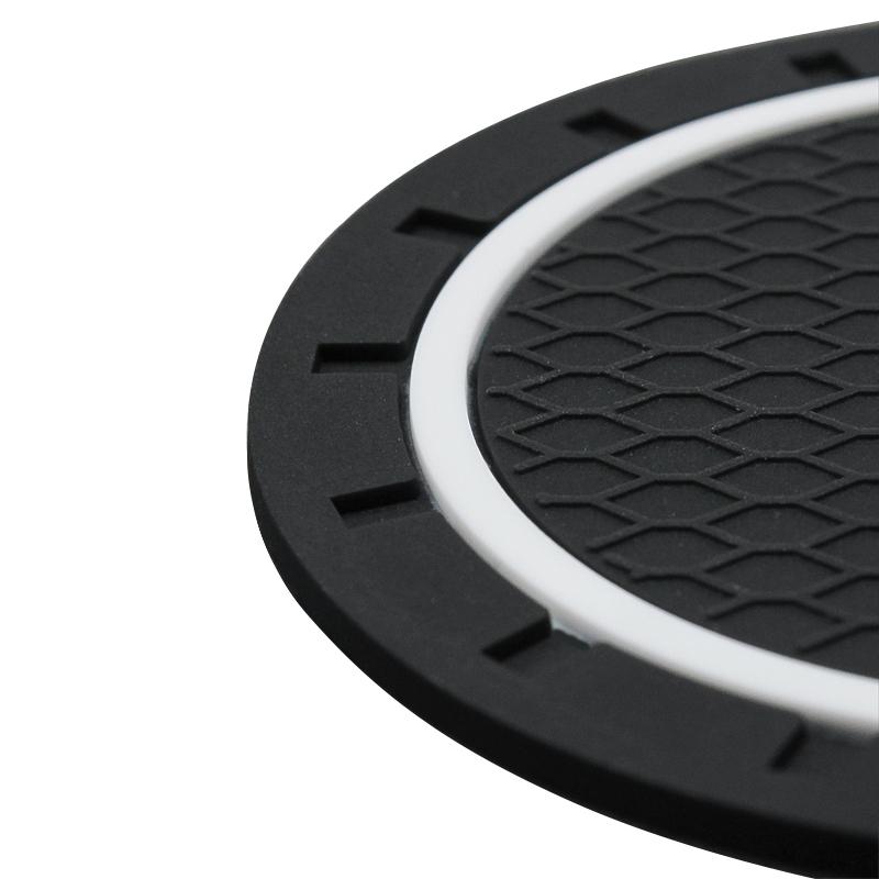 For Volkswagen 1/2pcs Car Water Cup For Volkswagen Polo VW Golf Caddy Scirocco Rline GTD R Beetle Touran Waterproof Non-slip Silicone Coasters EP1