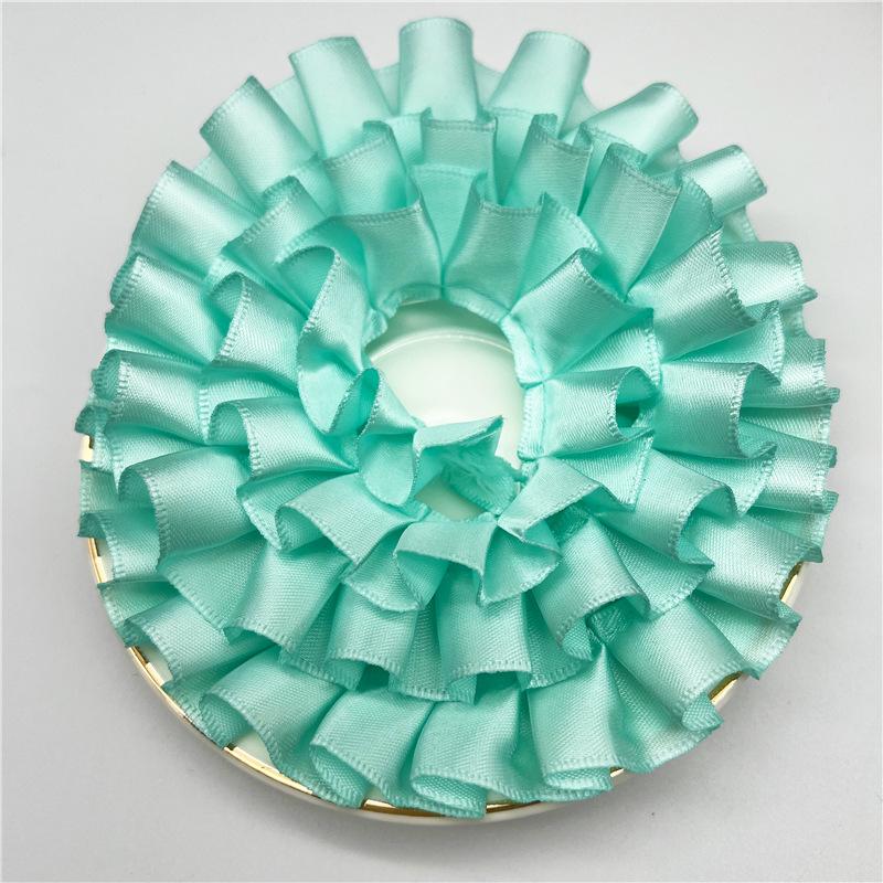 Elegant and Exquisite 4CM Double Folds Transparent Chiffon Lace Clothing Clothing Hem Diy Accessories Multi-color Lace Webbing Crafts Making Ribbons