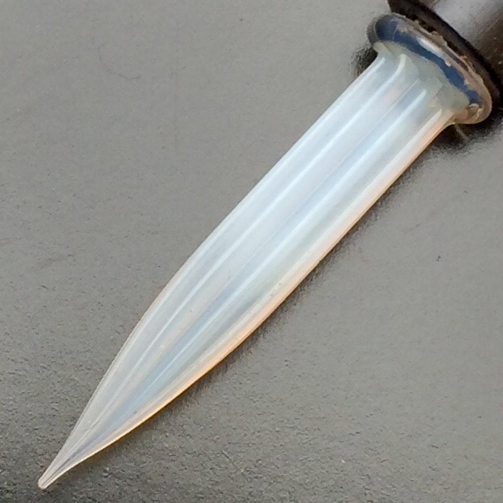 Inventor of glass original fine point glass unused fountain pen [Vintage item/Limited quantity] pen, "Sasaki Shoten" pen, new, (porcelain (milky