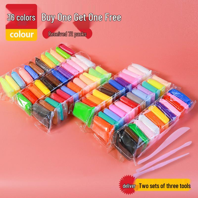Ultra Light Clay Set: 36 Color Children's Modeling & Space-Themed Crystal Clay for DIY Figurines
