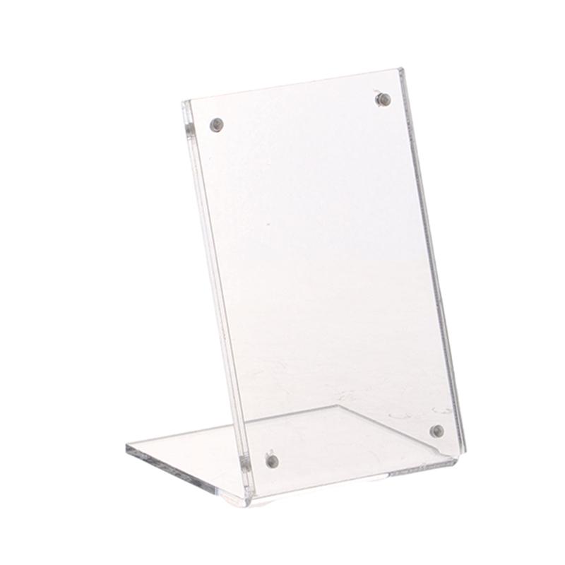 Acrylic Desktop Display Frame Table Card Sign Collection Photo Protection Holder Magnetic Album Postcard Souvenir Display Stand