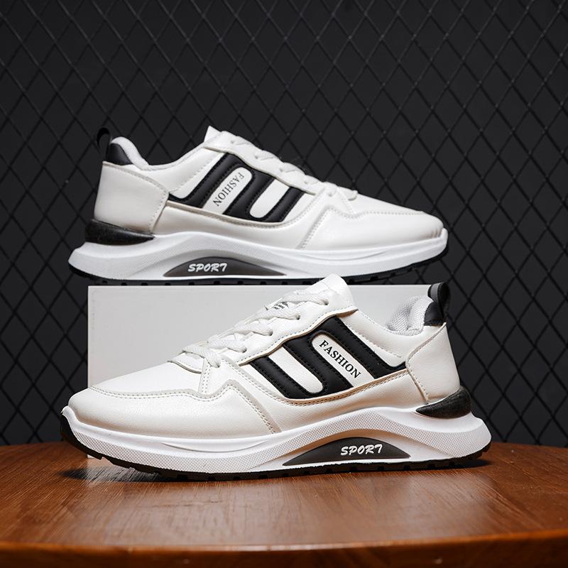 

Мужская обувь новая весна и осень спортивная повседневная обувь модный тренд белая обувь мужская спортивная обувь 44 белый