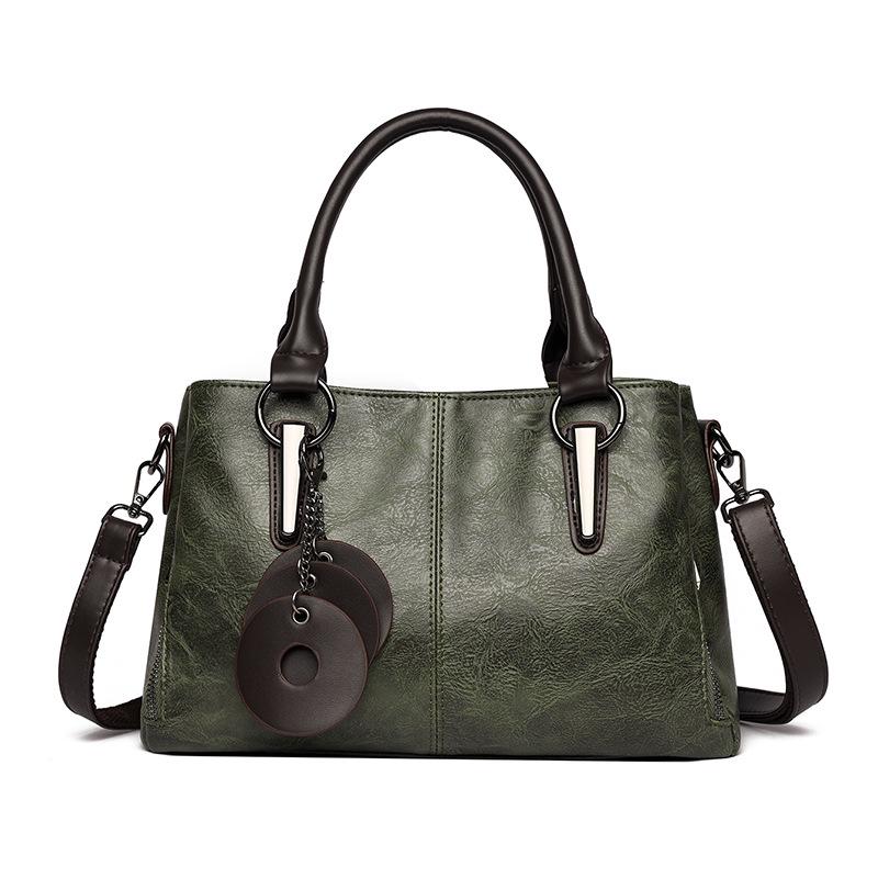 2025 Fashionable Women's Cowhide Shoulder Crossbody Bag – Versatile, Large Capacity, Three-Layer Design for Moms