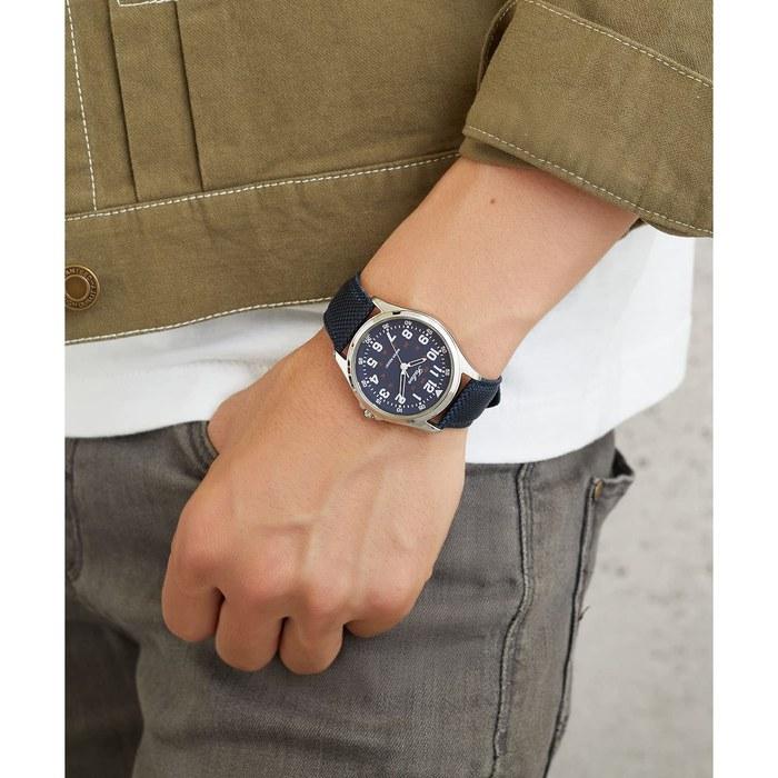 [Citizen Q&Q] Men's Watch Waterproof (Navy / Leather Band) Analog Watch (Water Resistant / Easy-to-Read Dial) QB38-315