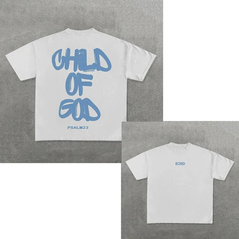 Streetwear Y2k T Shirt Mens Harajuku Hip Hop Graphic Print Oversized Cotton Round Neck TShirt New Gothic Short Sleeve Tops tees