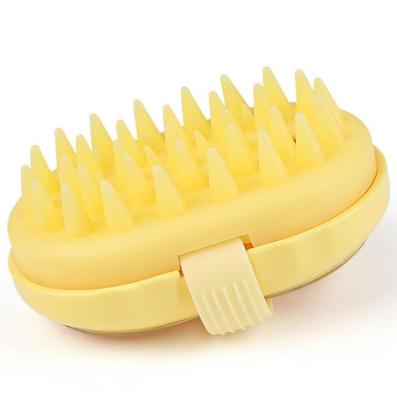 Peeling Scalp Rubber Brush Refillable Plan Double Use For Dry Hair And Wet Bathing Soft Bristles Not Slip Home Fitness Travel