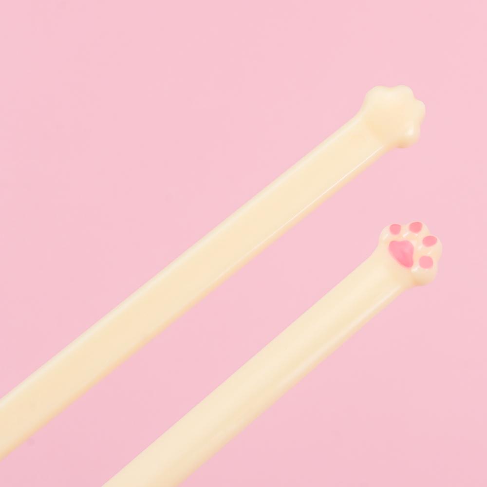 Cute Cat Pink Paw Chopsticks Non-Slip Lightweight Cat Paw Chopsticks Reusable Cooking Tools Food Clip for Cat Lovers