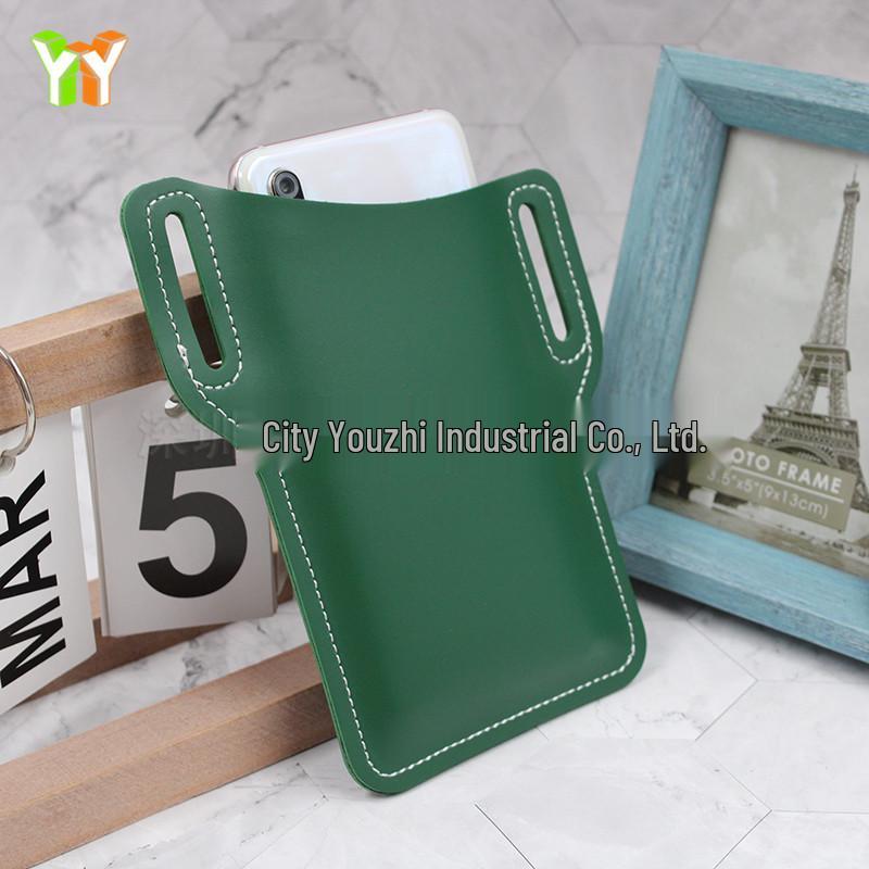 PU Leather Waist-Hanging Phone Pouch - Portable Belt Tool Storage Case