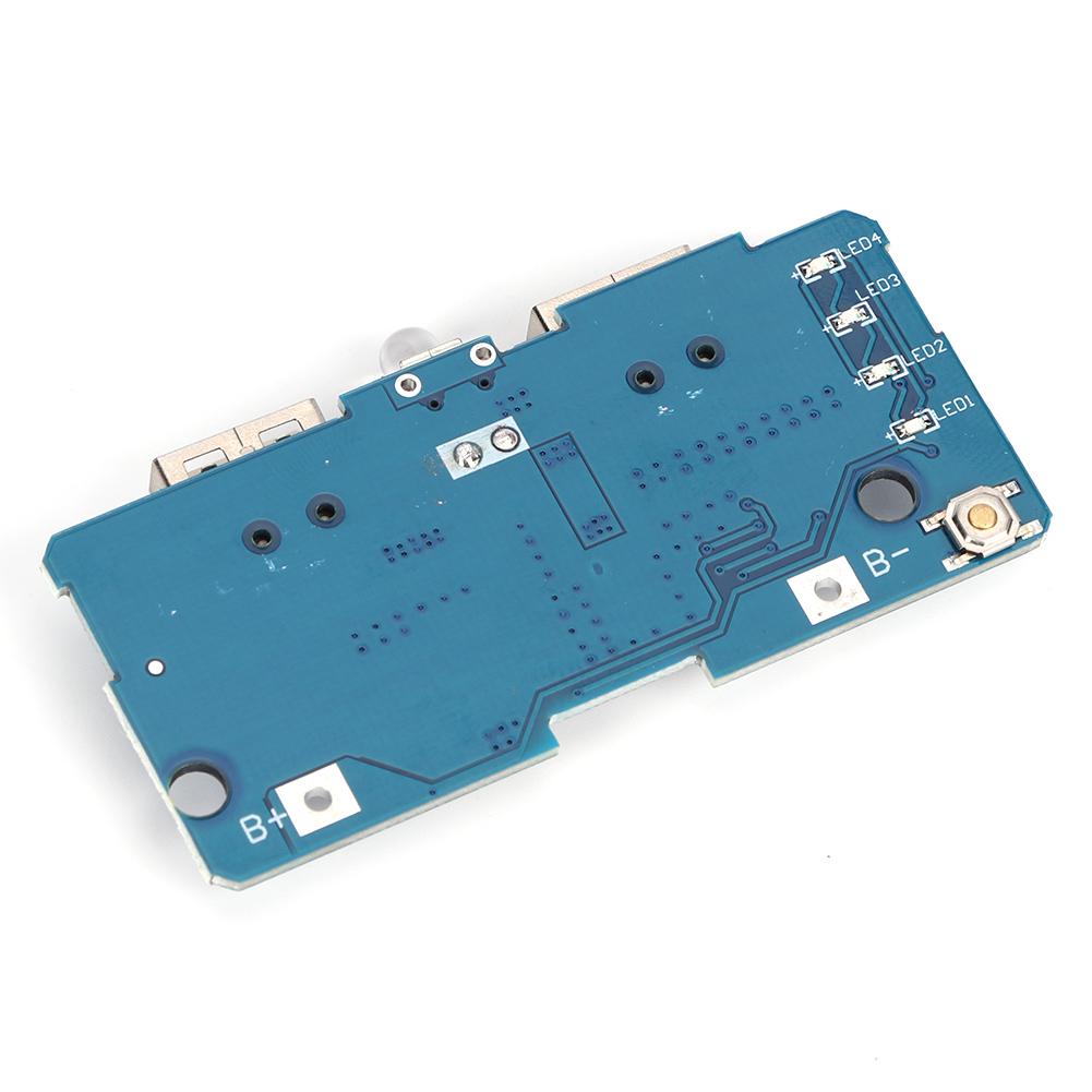 2Pcs 3.7V To 5V Boost Module 2A Dual USB with LED Light for 18650 Lithium Battery