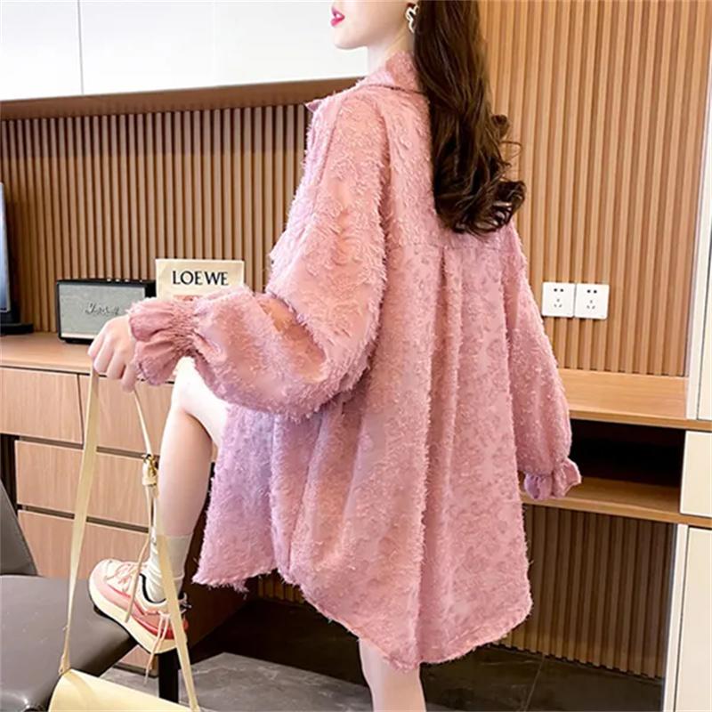 Loose Large Size Lace Sun-Proof Clothes Coat Women Anti-Ultraviolet Thin Outwear Spring Summer Fashion Sun Protection Jacket