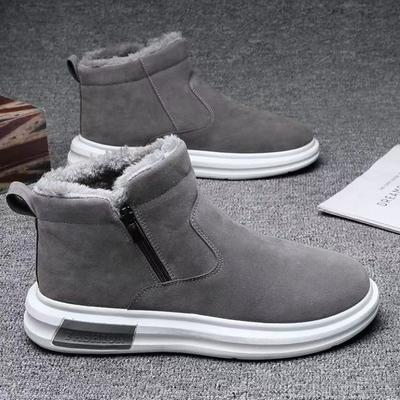 Neue Herren Schneestiefel Winterfleece Verdickte Herren Baumwollschuhe Mode Rutschfest Outdoor Warm Knöchelstiefel Mann Botas Para Hombre