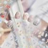 Tomoni Flexible Fresh-Style Watercolor Bow Nail Stickers - Exquisite Thin Nail Art Decorations