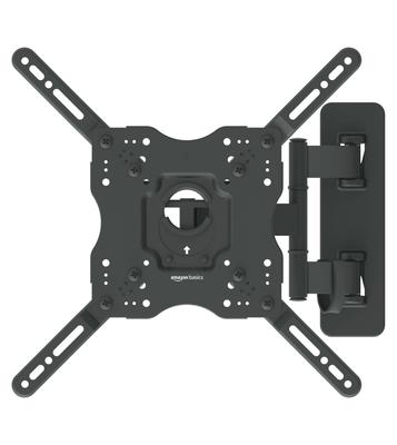 Nástěnný držák na TV AmazonBasics s plným pohybem, kompatibilní s palcovými televizory do 36 kg, černá, 26-55
