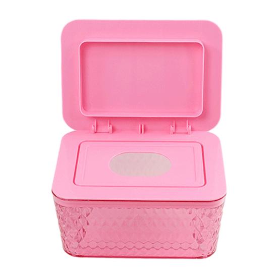 Wipes Dispenser Storage Box Large Capacity Dustproof Moisture Prevention Transparent Design Bathroom Wipes Case Box
