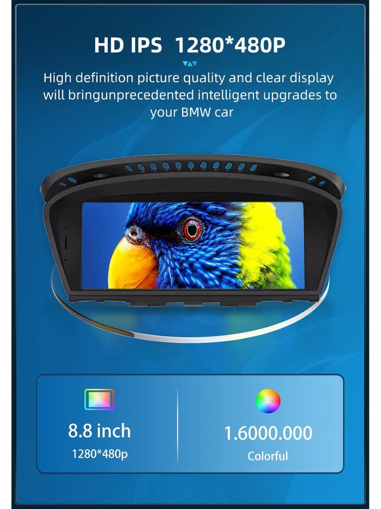 8.8-inch Wireless CarPlay Screen for BMW 3 and 5 Series E60/E90