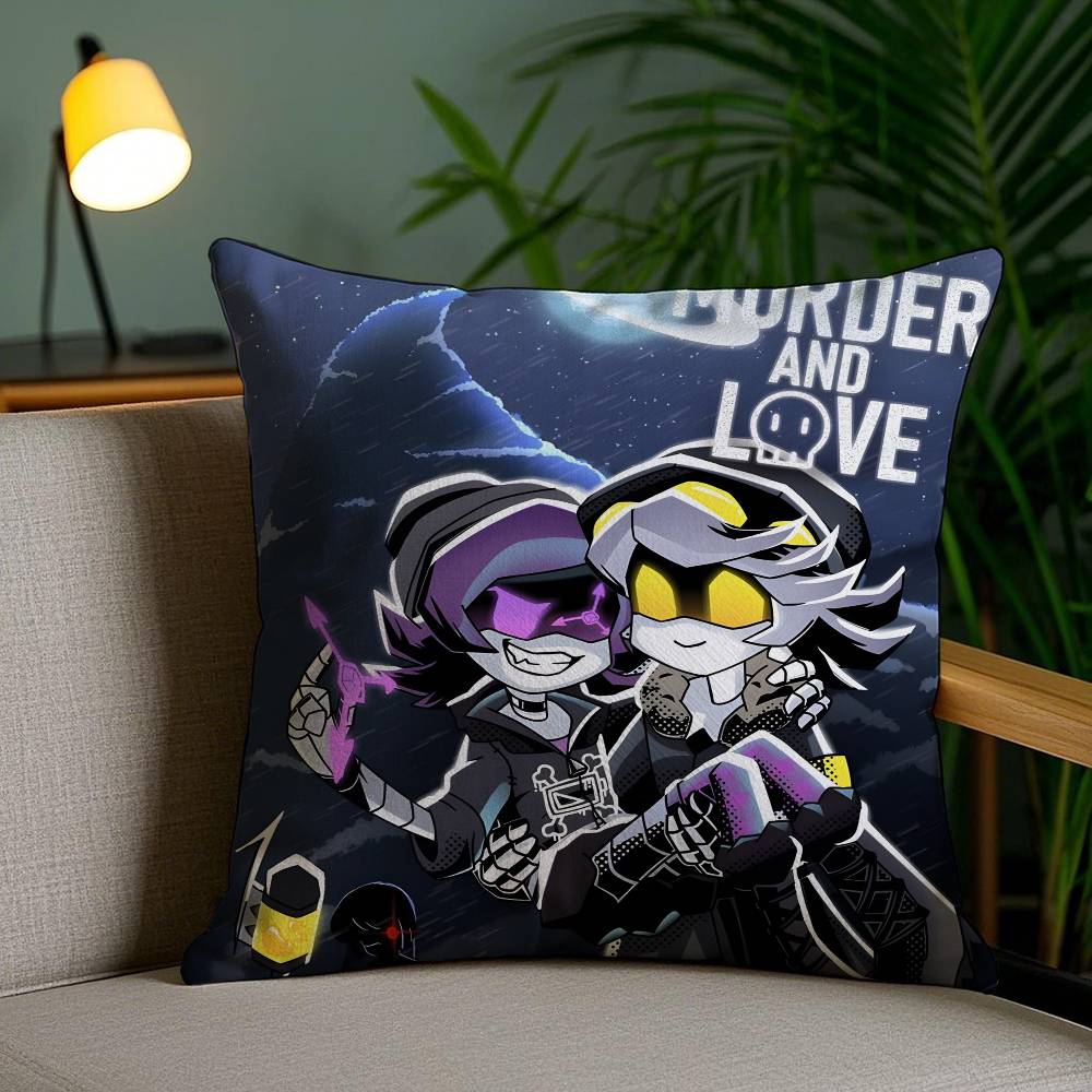 Horror comedy Animation M-Murder Drones-M Pillow Case Sofa And Living Room Decorative Cushion Covers Dust-proof And Mite-proof F