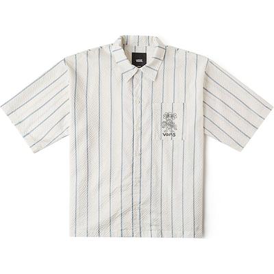 Koszula z krótkim rękawem z kołnierzykiem zapinanym na guziki Unisex Topy Niebieska VN000GTKCTU