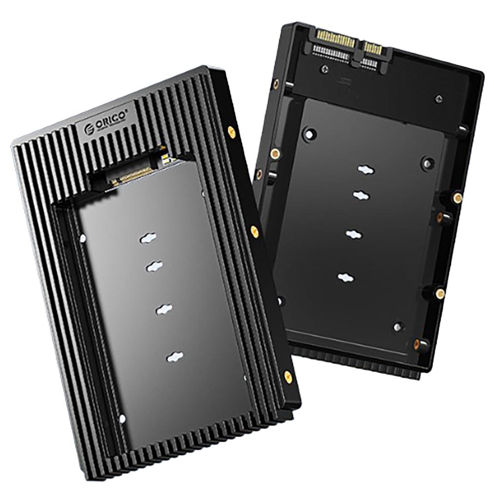 Adapter D2NS-6G przejściówka dysku M.2 NGFF na 3.5'' - czarny