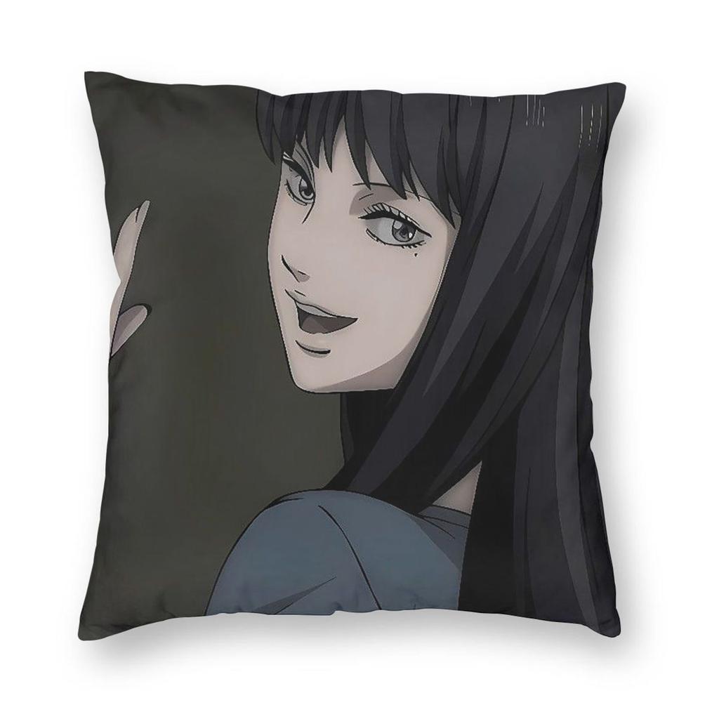 Tomie Anime Square Pillowcase Pillow Cover Cushion Throw Pillow for Home Sofa Living Room