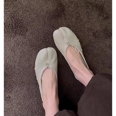 Traubenmutter hat den gleichen Stil, flacher Mund, faule Ein-Pedal-Schuhe mit kleinem niedrigem Absatz, runde Spitze, lässig, vielseitig, zum Pendeln, flache Sohle