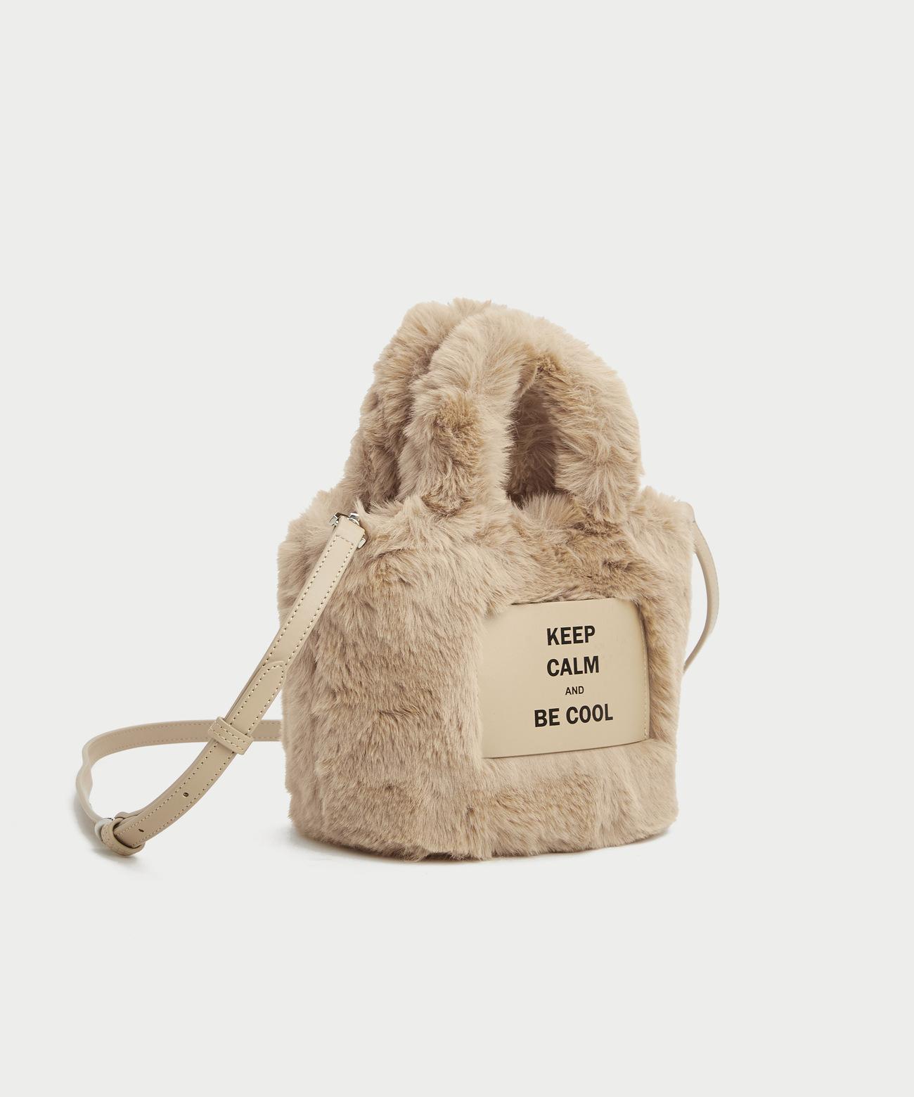

Mao Mao Bag Autumn And Winter Fashion Plush Bucket Mao Mao Bag Premium Texture Handbag Oblique Span Bag