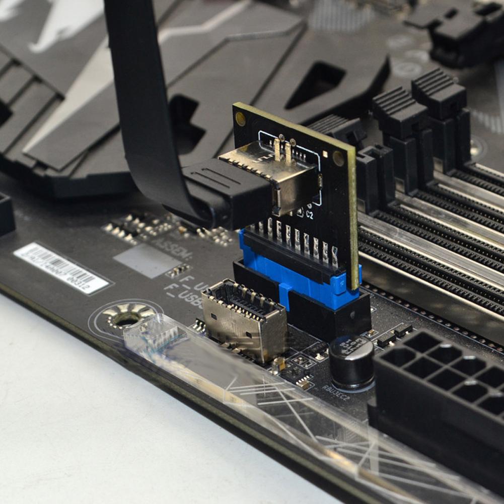 Motherboard Expansion Card USB3.0 Front 19PIN To 3.1 TYPE C Front Type E Adapter 20 To 19PIN