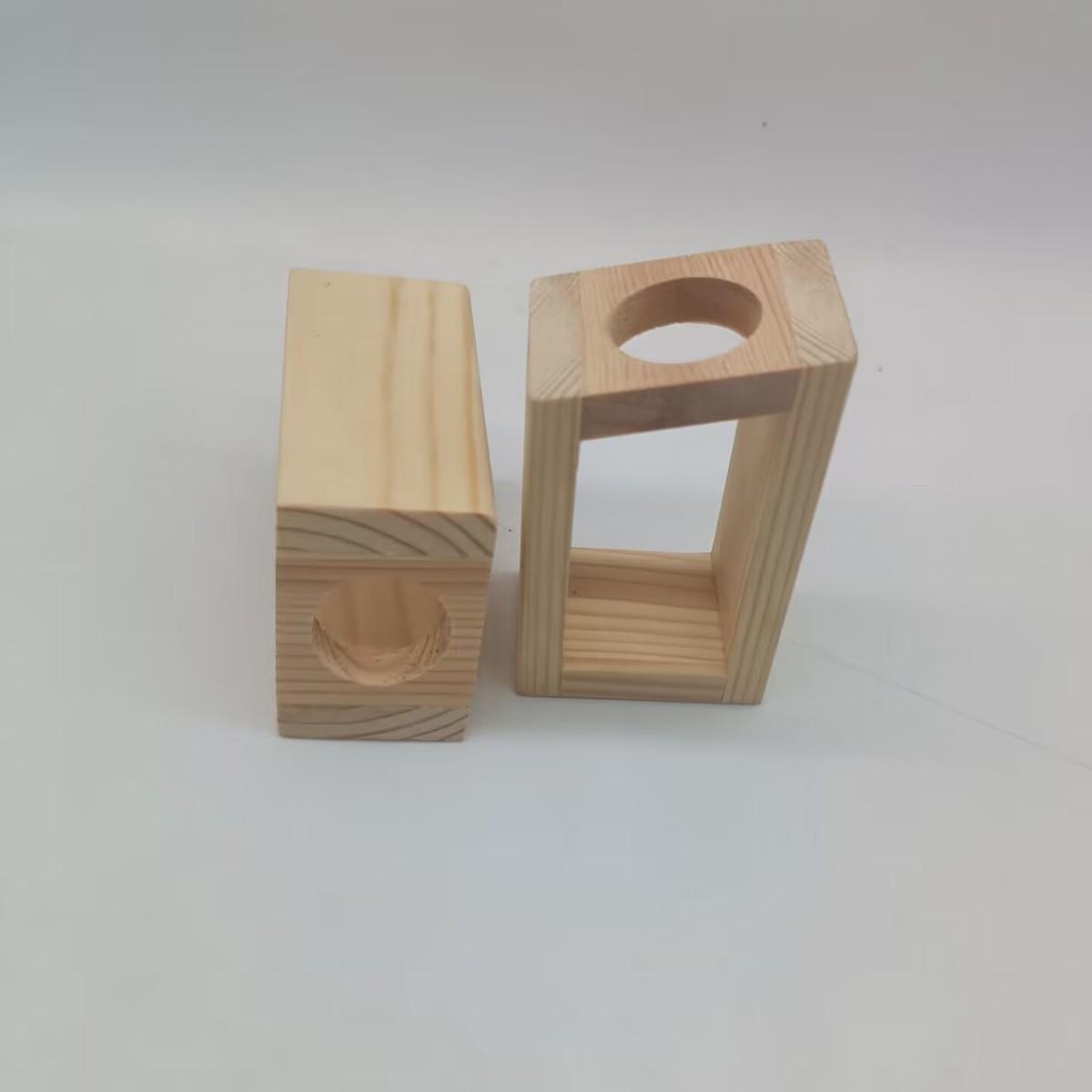 Креативная Гидропонная Стеклянная Ваза-Пробирка Деревянная Цветочная Подставка Домашний Декор Контейнер для Растений Настольная Подставка для Цветочной Композиции Орнамент