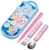 Lunch Box Chopsticks Trio Set Children's (Chopsticks, Spoon, Fork) 16.5cm "Onegai I-Pri" (Girls) TACC2-A