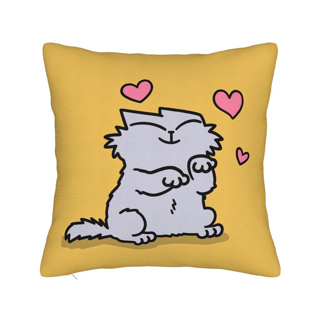 Pillow Cover Humorous Cartoon Cat Simons Cat Vintage Pillow Case For Sofa Home Decoration Pillowcases