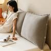 New retro corduroy removable and washable bedside soft bag cushion tatami large backrest solid color long pillow can be bundled