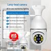 V380 Pro Wireless Bulb Camera: 360° Mobile Tracking, Smart WiFi Security with Alarm, 2MP.