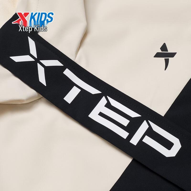 XTEP Kids' Hooded Windproof Soft Shell Jacket