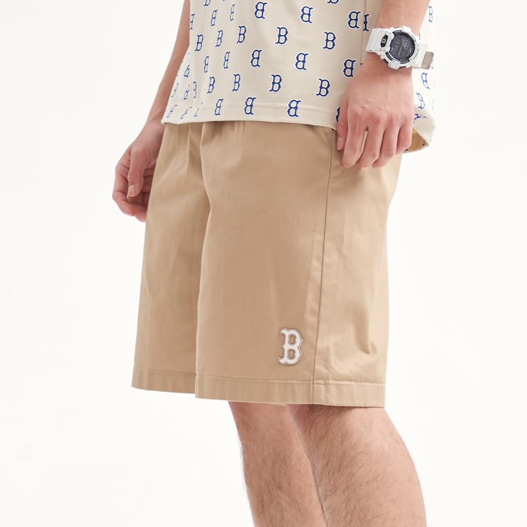 New MLB Casual Shorts Men's Khaki 3LSMB0633-43BGD