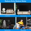 12 Pack Sound Insulation Foam Panels Polyester Texture Acoustics Treatments Wall Tiles Perfect for Living Room Studios