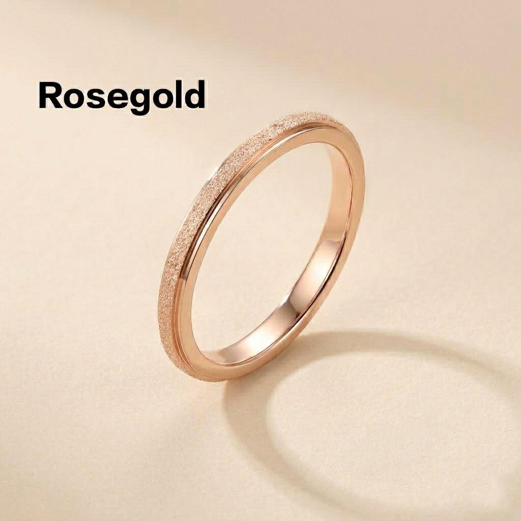 Silberne Frosting Partnerringe für Hochzeit Verlobung Schmuck Geschenke Geburtstagsgeschenk Liebhaber Partnerringe für Männer und Frauen