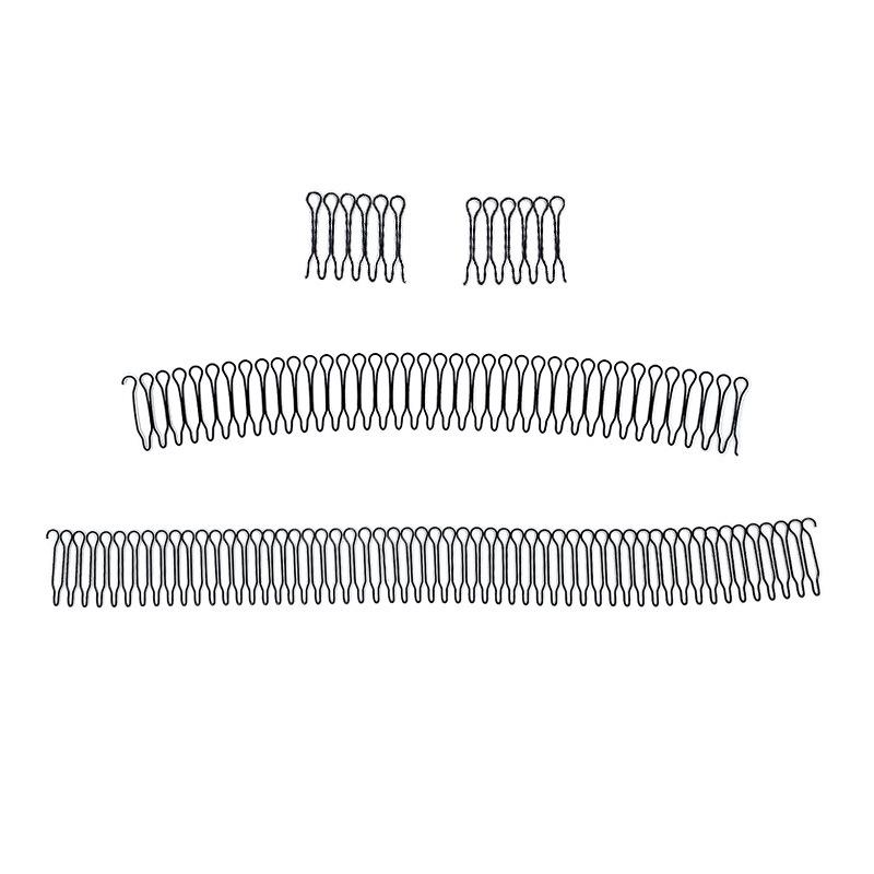 Unsichtbare schwarze Haarspangen: Nahtlose Kamm-Haarspangen für Pony & Hochsteckfrisuren, Bändigen krauses Haar, Damen-Kopfschmuck