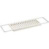 Belca Kitchen Dish Drainer, Extendable, 5.5" Wide X 13.2-19.8" Deep X 0.7" High, White, KMR-W