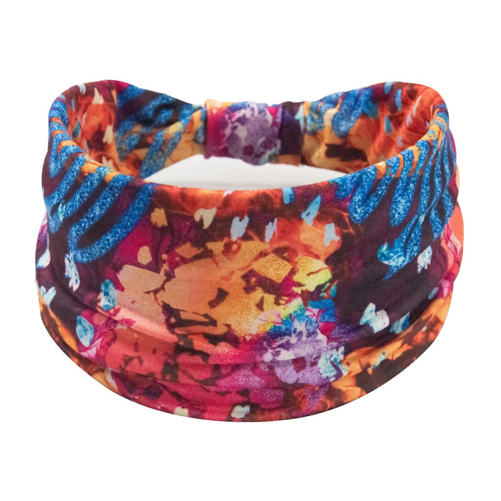 Bohemian Cashew Yoga Übung Stirnband Anti Schweiß und Feuchtigkeit Absorbieren Elastische Baumwolle Stirnband Knoten Stirnband