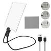 Hands Free 5X Dimmable LED Neck Wear Magnifier Square Lens Full Page Book Reading Aid