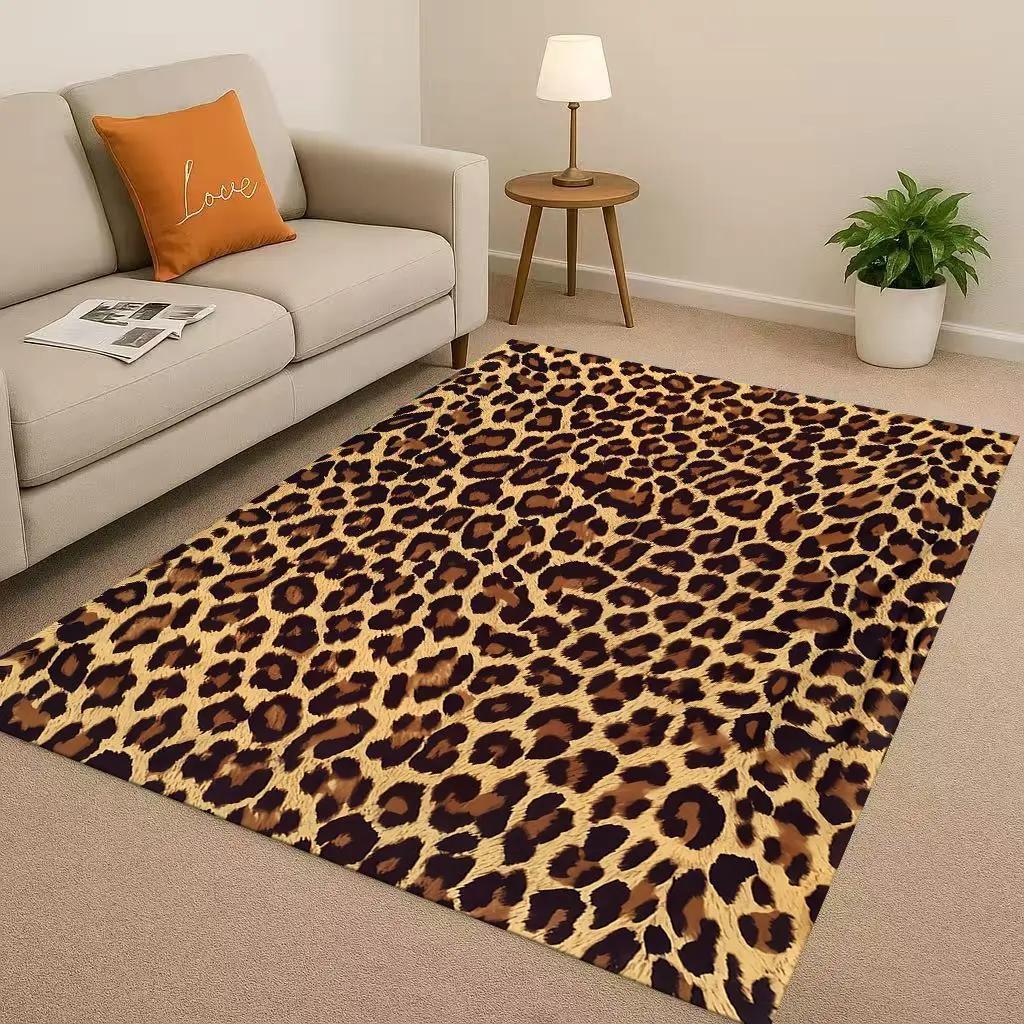 

New Zebra Tiger Leopard Beast Stripe Print Art Living Room Non-Slip Area Rug Carpet for Bedroom Playroom Sofa,Home Decor Doormat 40x60cm( 15x23in )