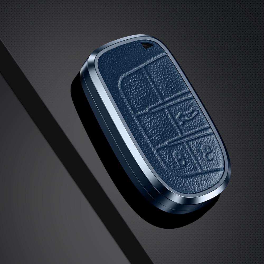 Ronsi Car Key Case Cover Shell Fob For Jeep Grand Cherokee Wk2 Kl Wrangler Jk Commander Compass Dodger Chrysler 300 Car Key Bag