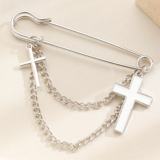 Broche Épingle de Sûreté Dorée pour Femmes Clips pour Pulls Châles Chaîne de Col Broche Bijoux pour Couvertures Robes Cardigans Artisanat