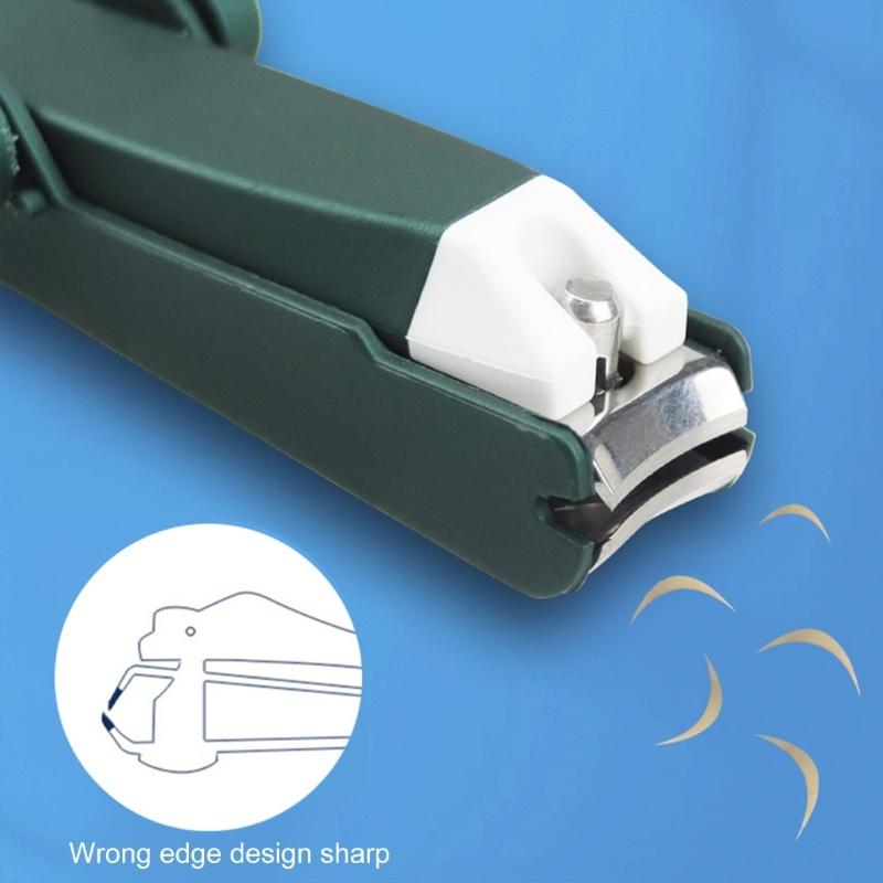 Removable Magnifier Nail Clippers with Splash Proof Design for Elderly Precisions Trimming Fingernails Toenails Cutter